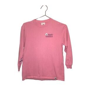 Simply Southern pink long sleeve youth medium first they take your heart